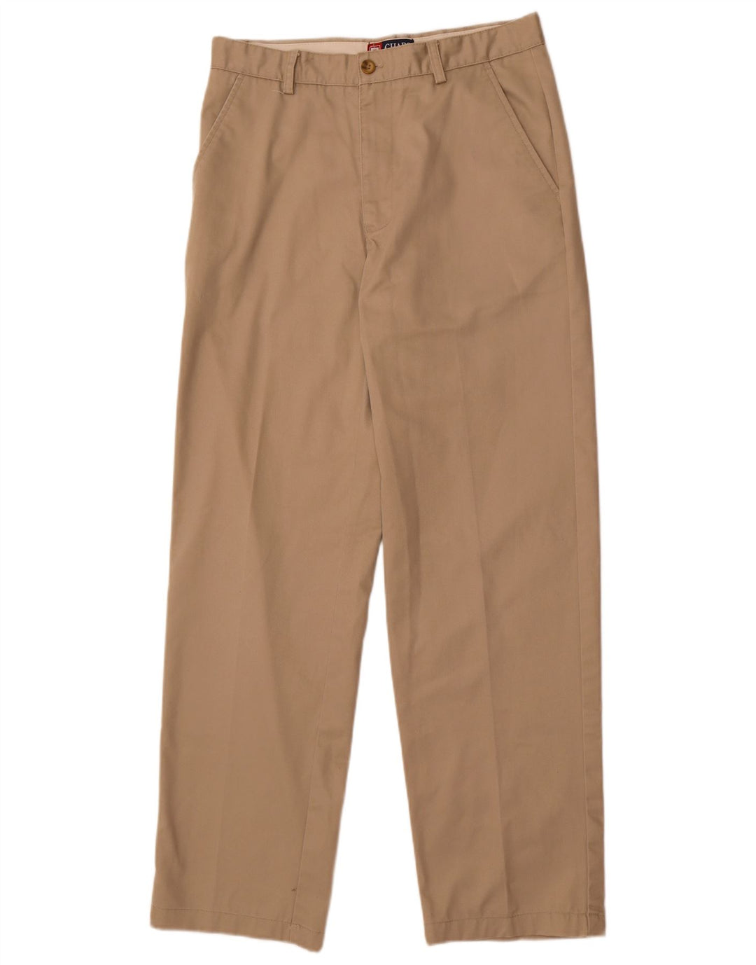 Męskie proste spodnie chino Chaps W32 L32 Beżowa bawełna