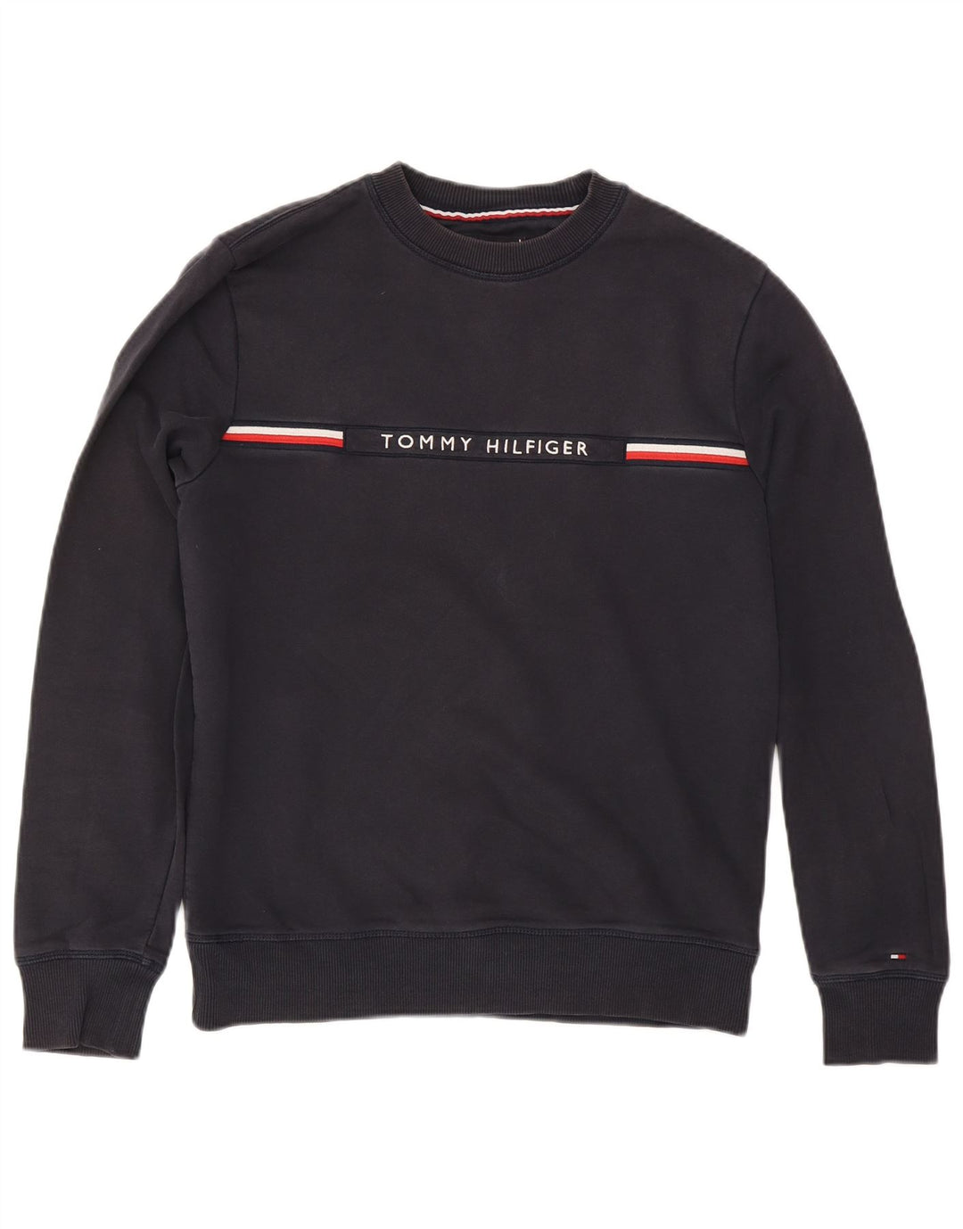 Męska bluza z grafiką Tommy Hilfiger w średnie granatowe paski
