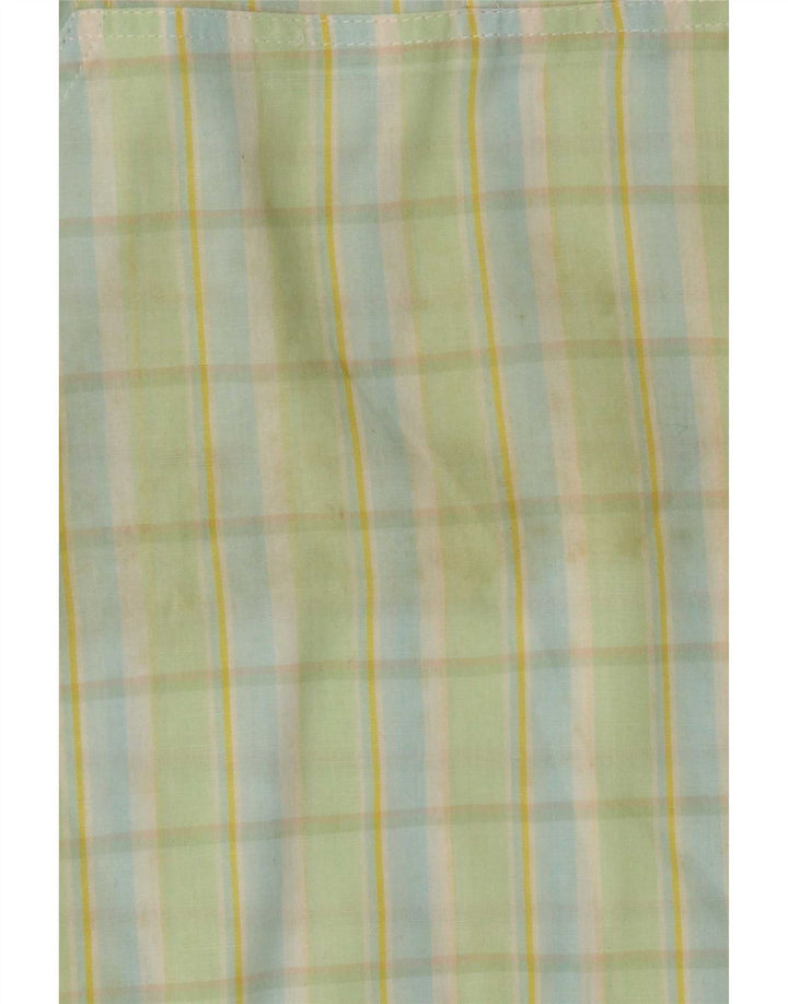 Bluzka damska Vintage Top UK 14 w średnią zieloną kratę
