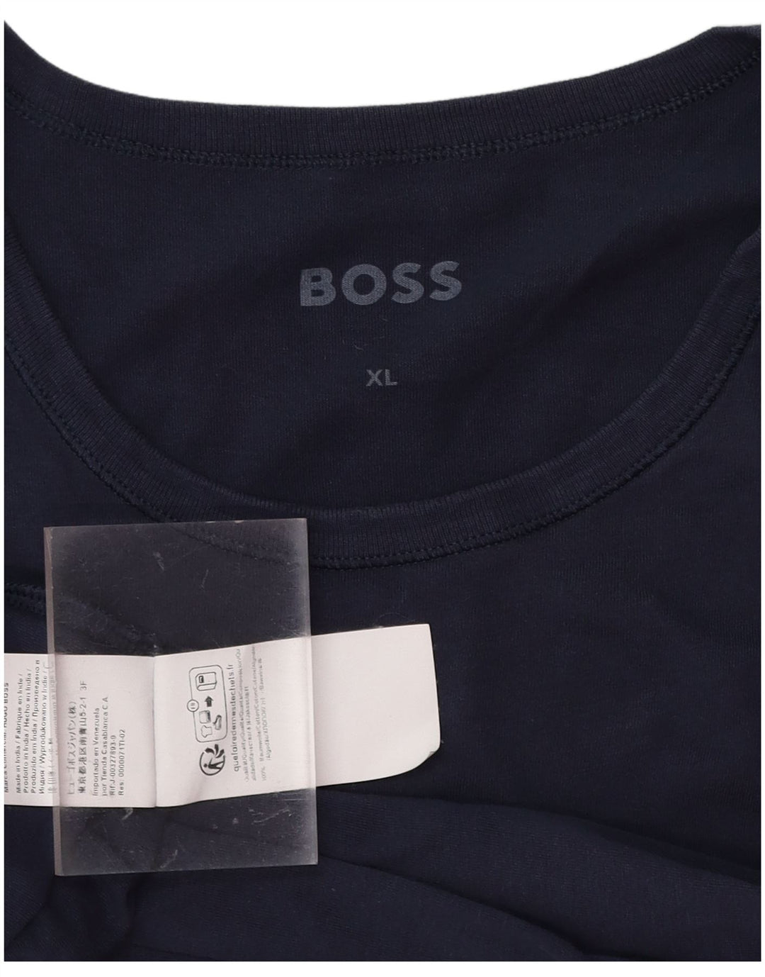 Koszulka męska HUGO BOSS Top XL, granatowa, bawełniana
