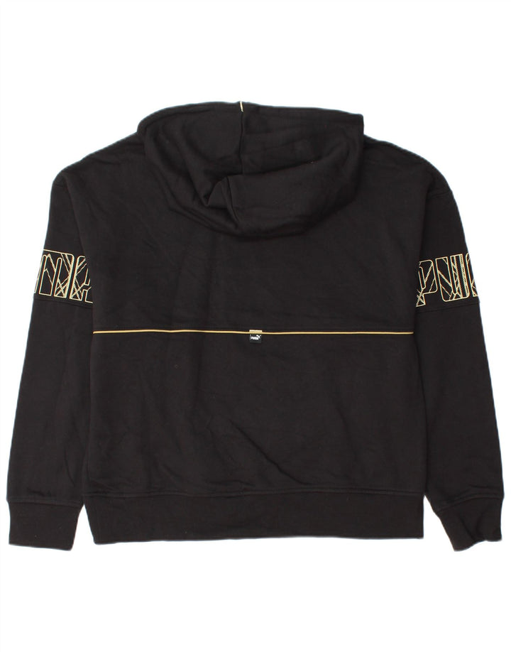 Damski sweter z kapturem i grafiką PUMA UK 14, średni czarny, bawełniany