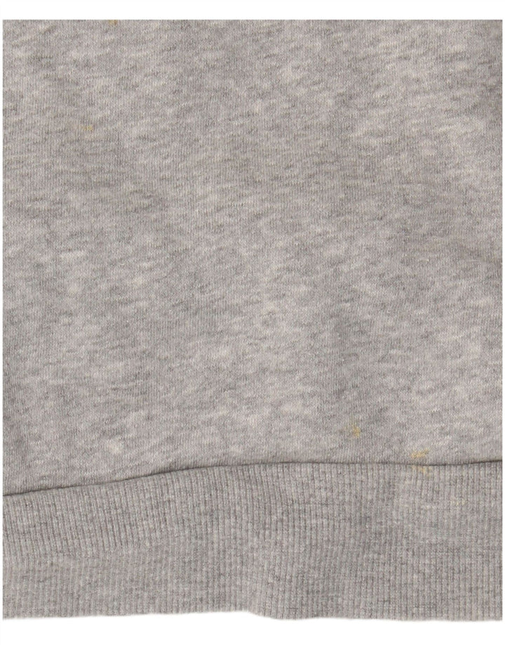 Chłopięcy sweter z kapturem ADIDAS z grafiką 13-14 lat, szara bawełna