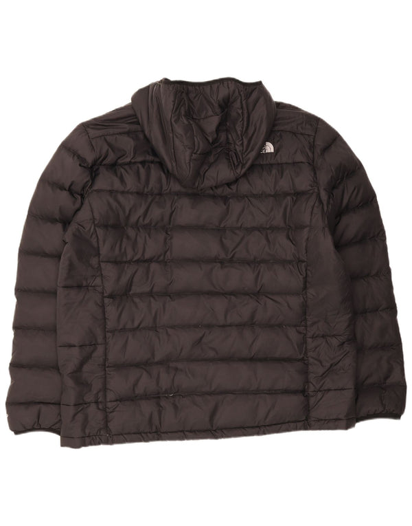 Męska wyściełana kurtka z kapturem The North Face UK 44 2XL Czarny nylon