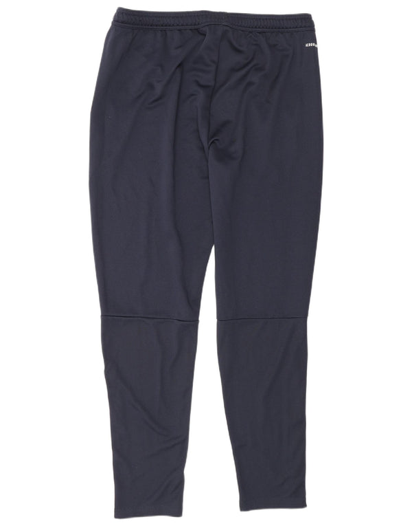 Męskie spodnie dresowe Adidas UK 48/50 XL Granatowe, poliestrowe sportowe