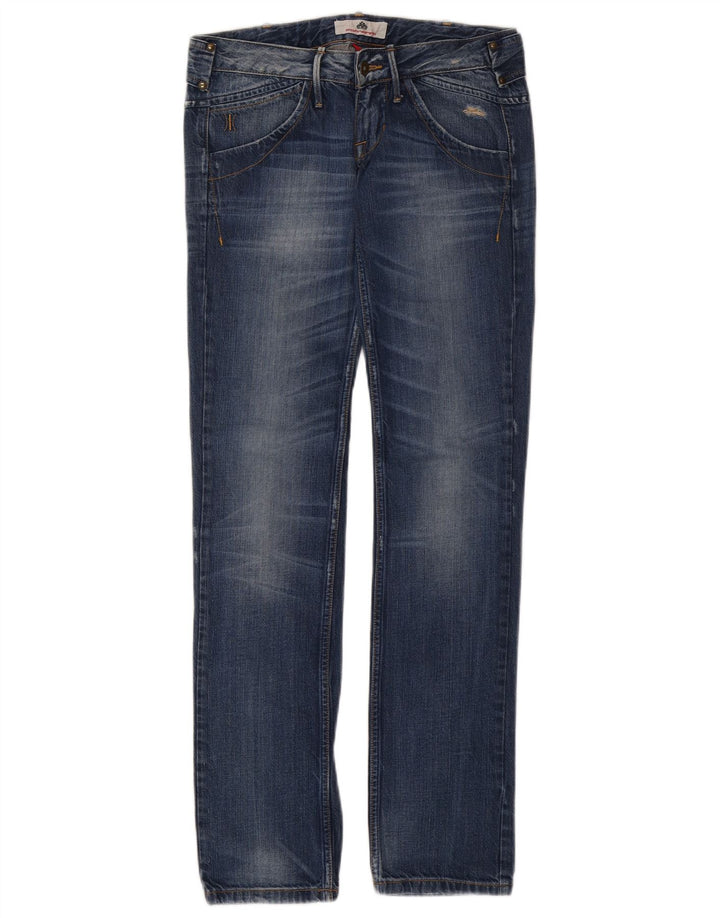 Damskie jeansy slim Fornarina W28 L33 Niebieskie bawełniane