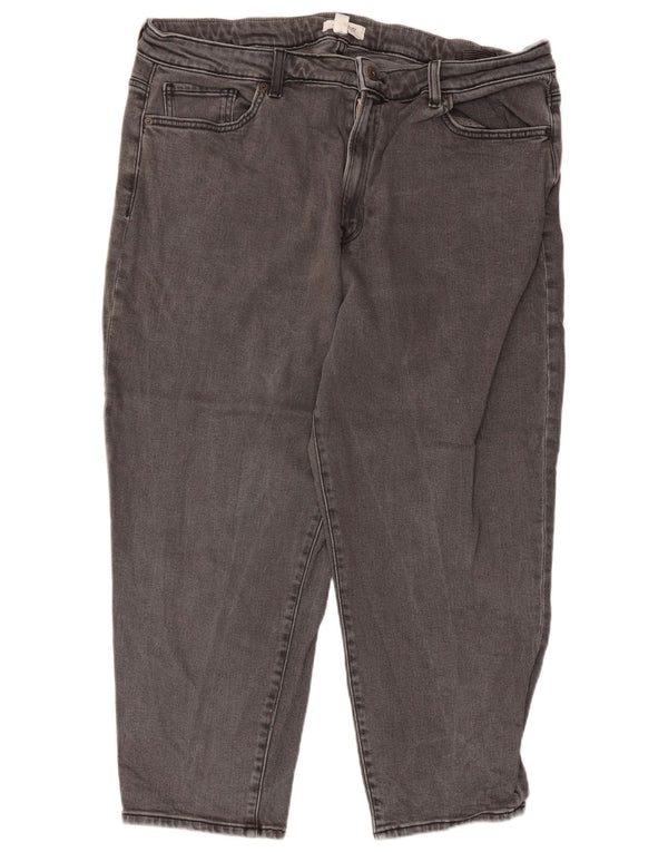 Damskie jeansy White Stuff o krótkim kroju UK 20 2XL W36 L24 Szara bawełna