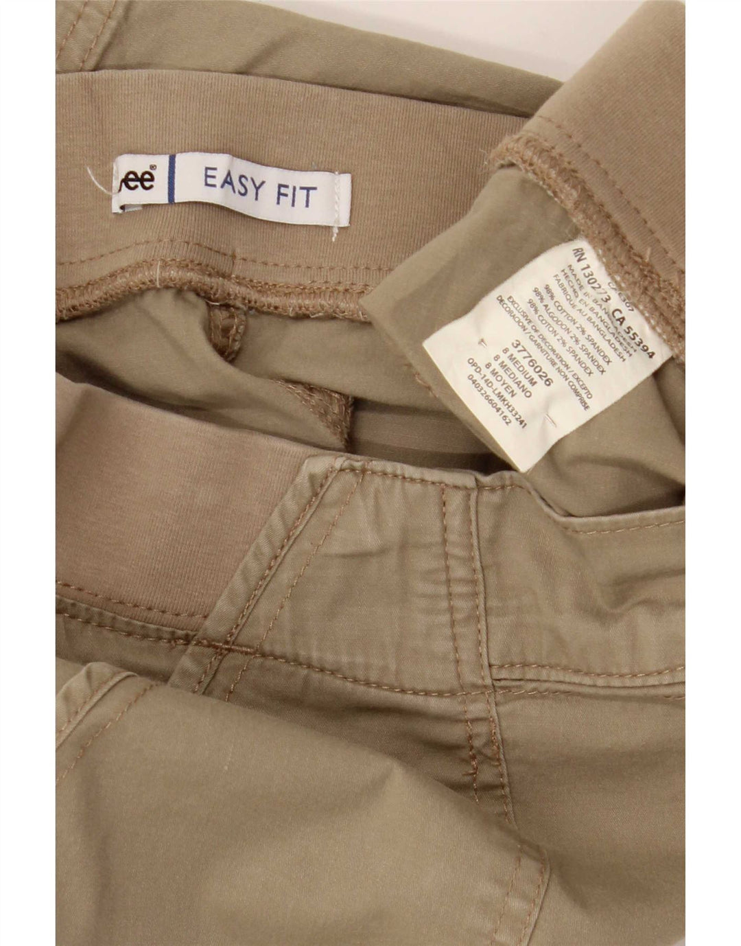Damskie spodenki cargo Lee US 8 Medium W32, bawełna khaki
