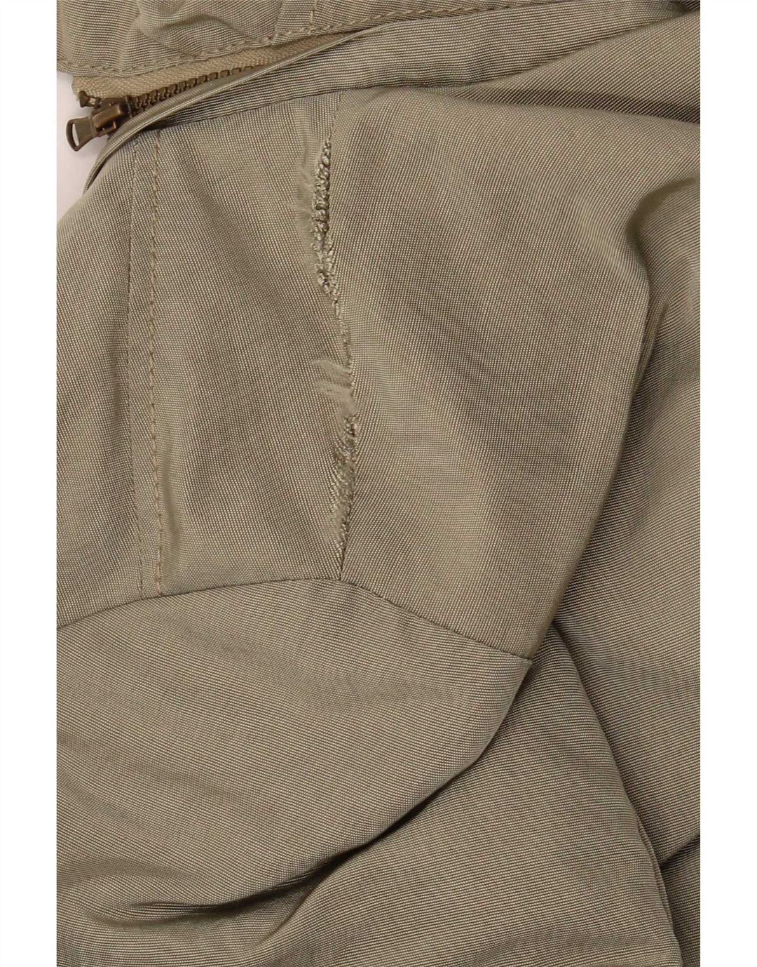 Marella Damski płaszcz z kapturem, oversize, wyściełany UK 8, mały, khaki, poliamid
