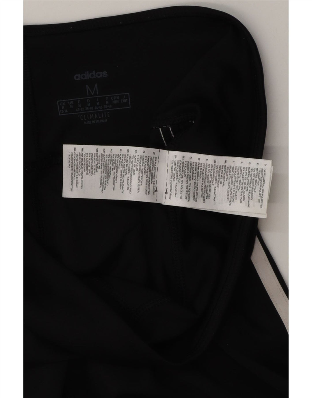Damskie legginsy Adidas Climalite Capri UK 12/14 Średni czarny poliester