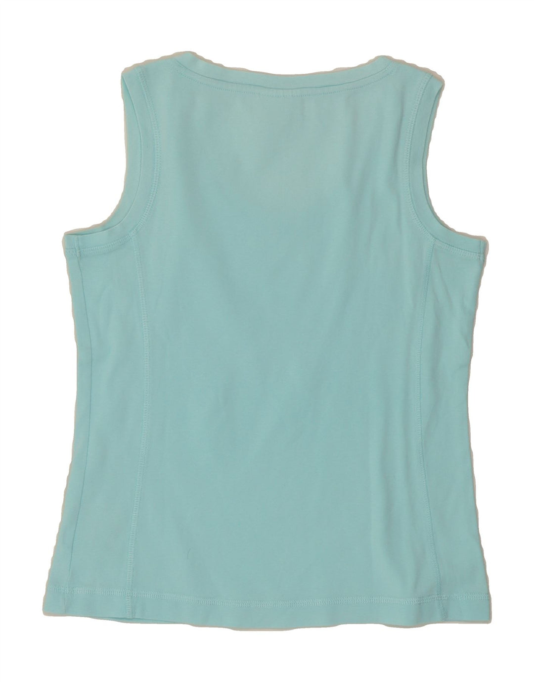 CHAMPION Womens Easy Fit Vest Top UK 12 Medium Blue Cotton Vintage Champion and Second-Hand Champion from Messina Hembry 