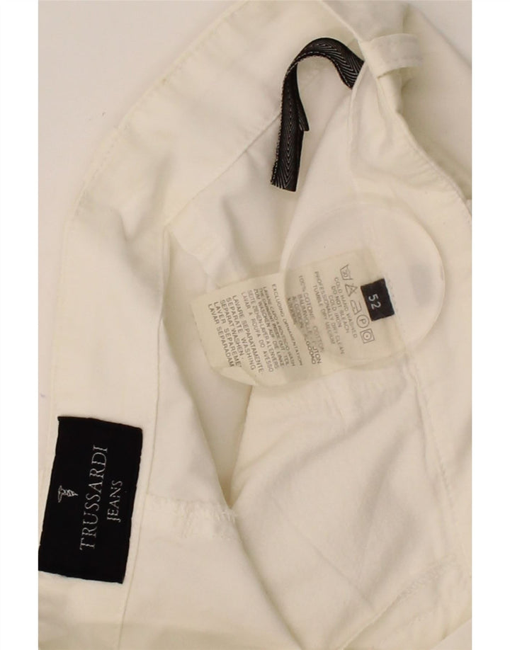TRUSSARDI Mens Cargo Shorts IT 52 XL W34  Off White Cotton Vintage Trussardi and Second-Hand Trussardi from Messina Hembry 