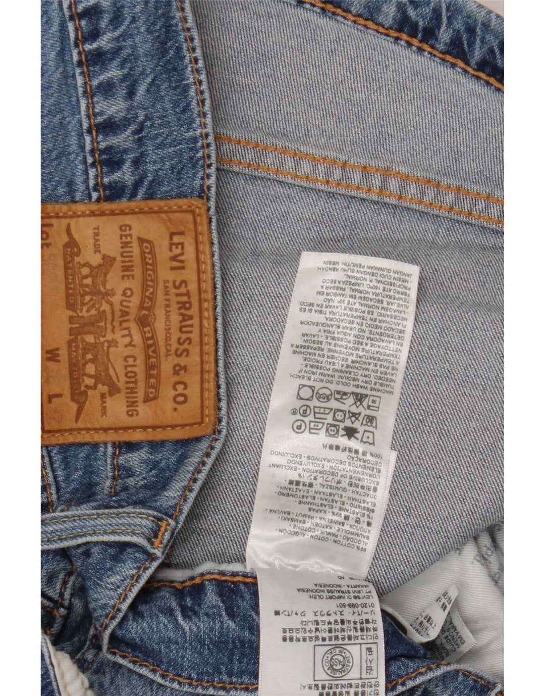 Męskie jeansy Levi's W36 L28 Niebieskie bawełniane