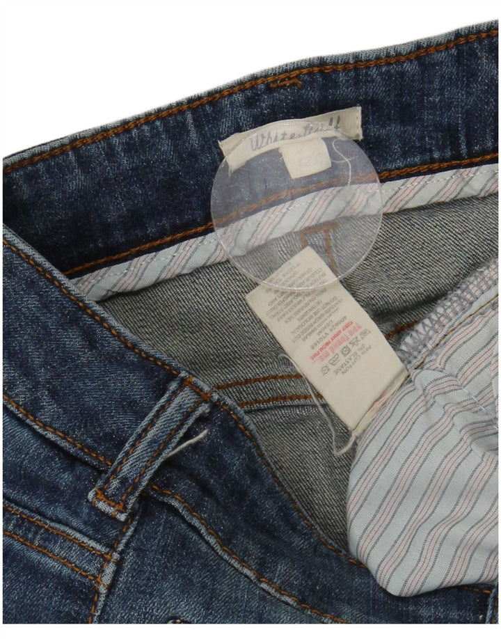 Damskie długie jeansy White Stuff UK 12 Medium W30 L32 Niebieskie bawełniane
