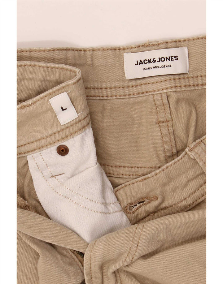 Jack & Jones Męskie spodenki codzienne duże W34 beżowe