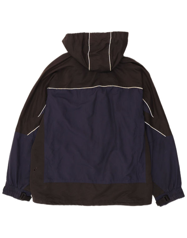 Męska kurtka wiatrówka z kapturem Fila IT 52/54 XL Granatowy Nylon z blokami kolorów