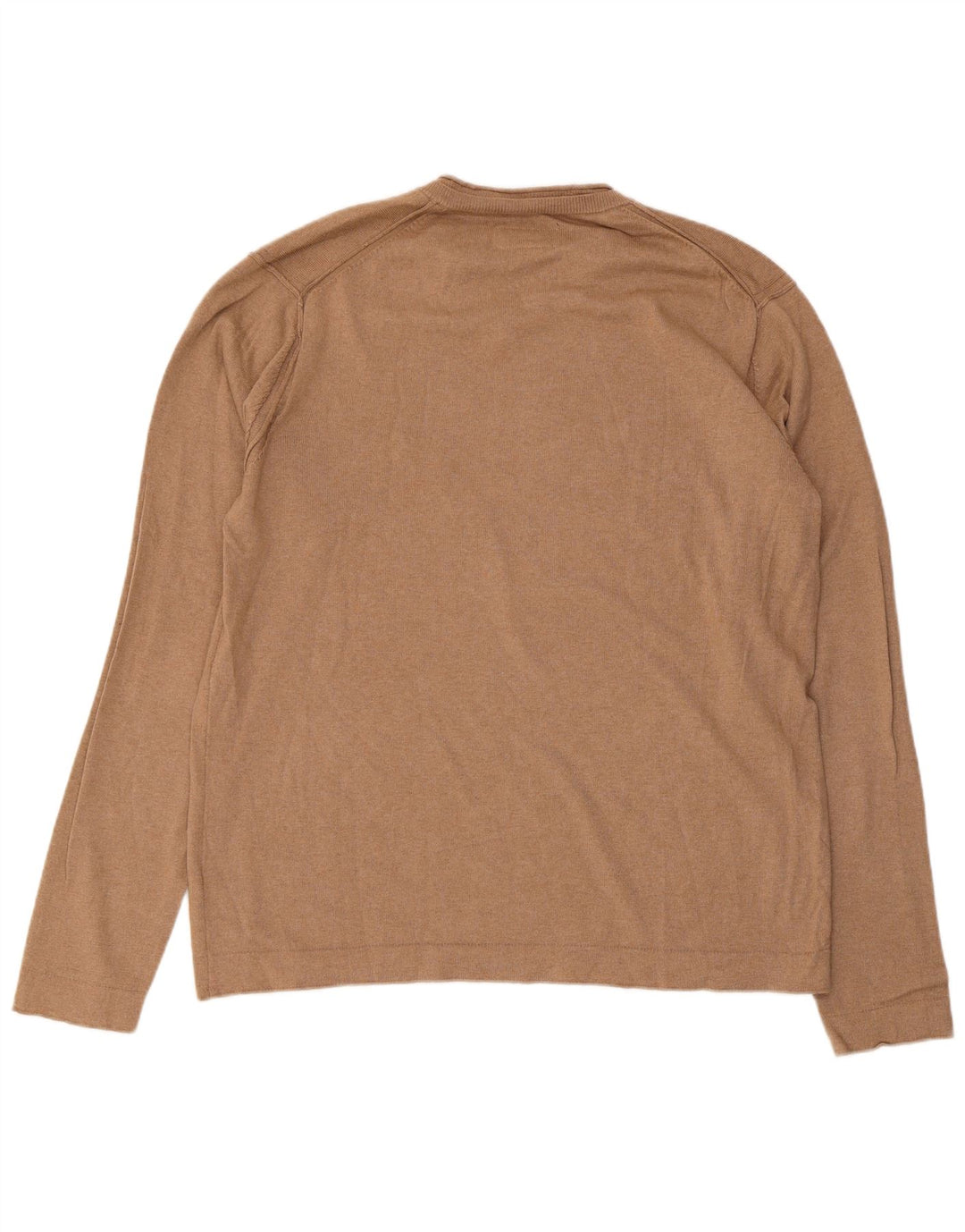 Marlboro Classics Męski sweter z dekoltem w kształcie litery V, XL, beżowy