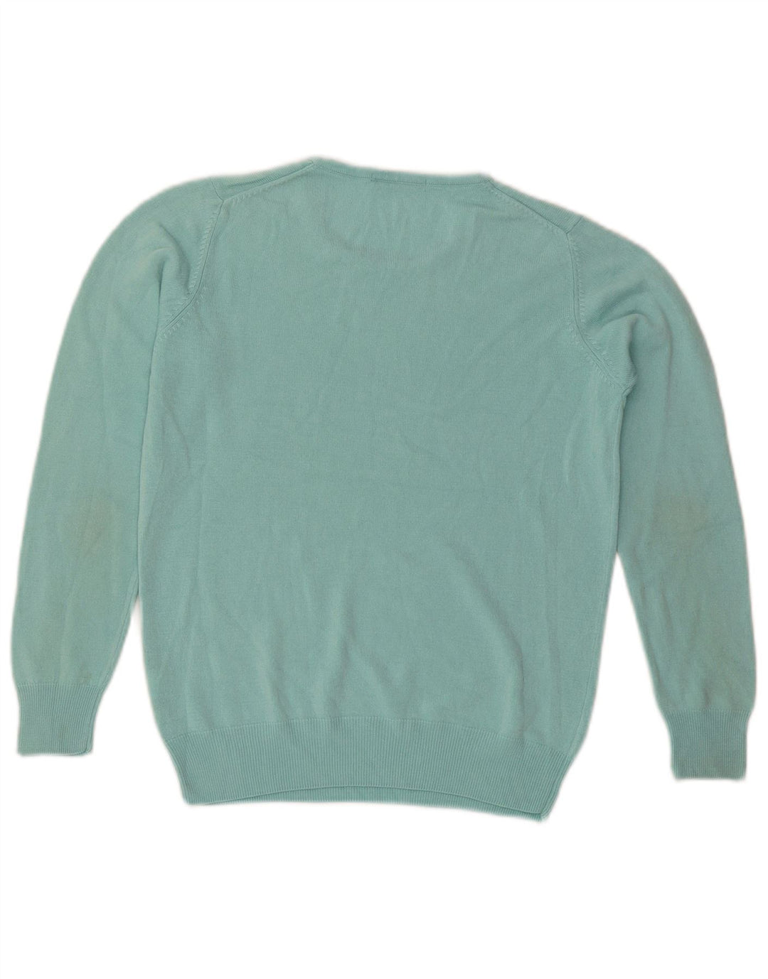 Marks & Spencer Damski sweter z okrągłym dekoltem, UK 10, mały turkusowy