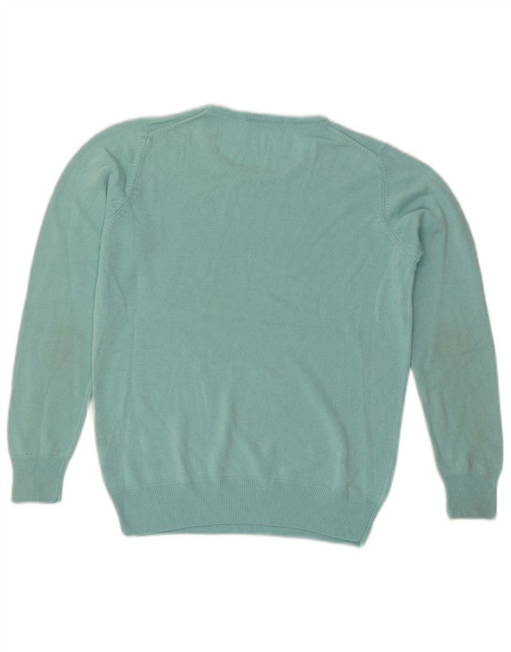 Marks & Spencer Damski sweter z okrągłym dekoltem, UK 10, mały turkusowy