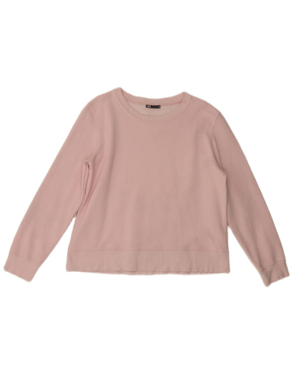 Bluza damska Zara Sweter UK 18 XL Różowa bawełna