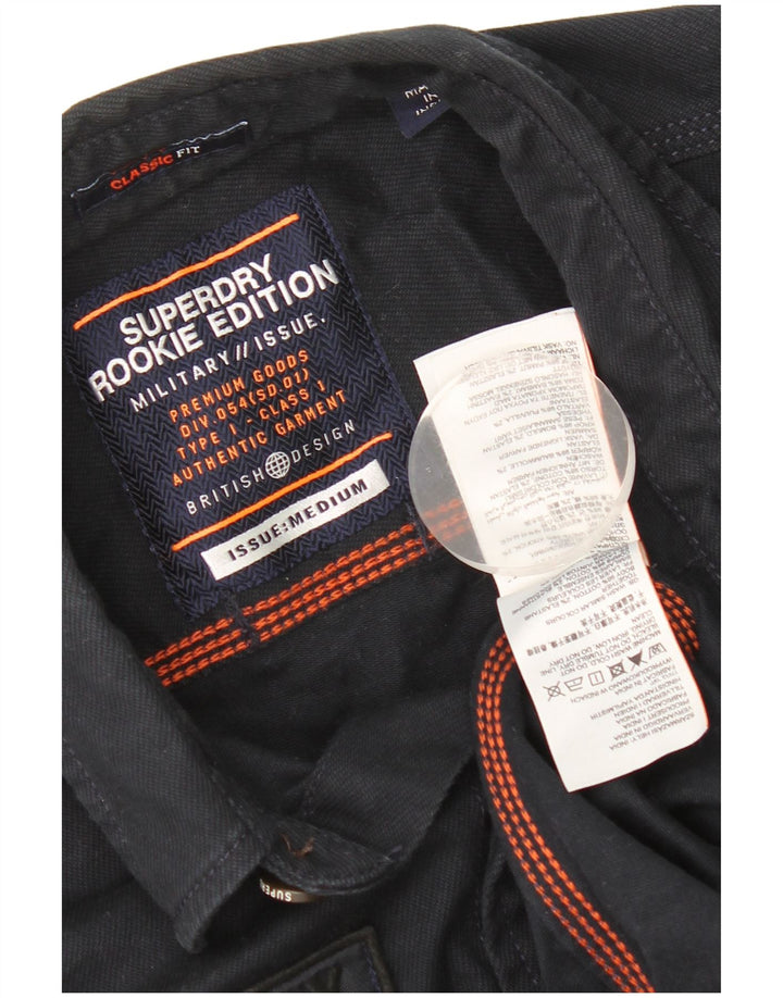 Męska koszula Superdry Graphic Classic Fit, średnia, granatowa, bawełniana