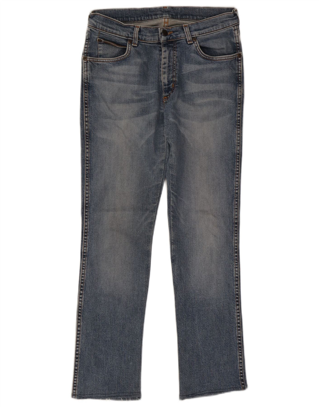 Damskie jeansy Wrangler Straight W30 L28 Niebieskie