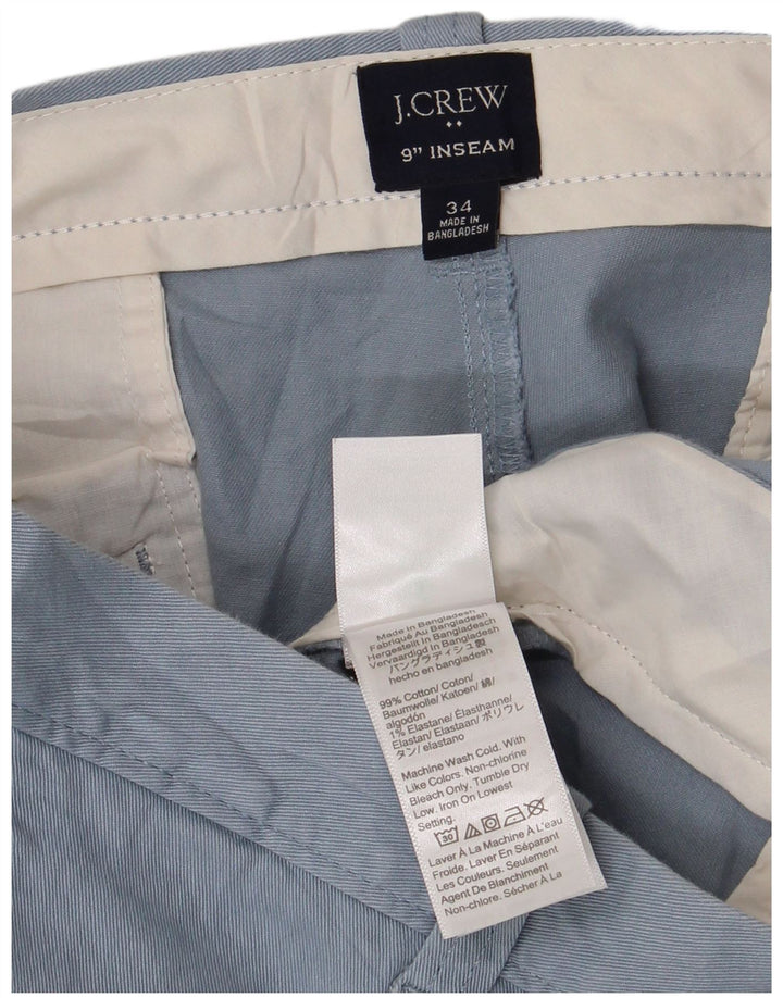 Męskie spodenki chino J. CREW W34, duże, niebieskie, bawełniane