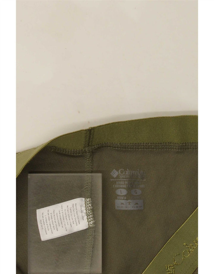 Męskie legginsy Columbia, duże, zielone, z poliestru