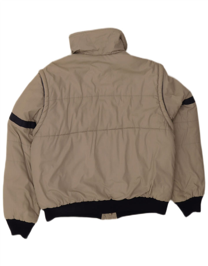 Męska kurtka użytkowa Vintage UK 38, poliester w kolorze średnioszarym