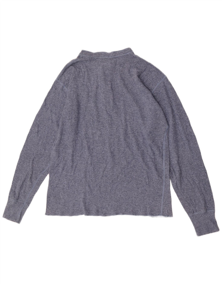 Męski top z długim rękawem L.L.Bean, duży, niebieski, bawełniany