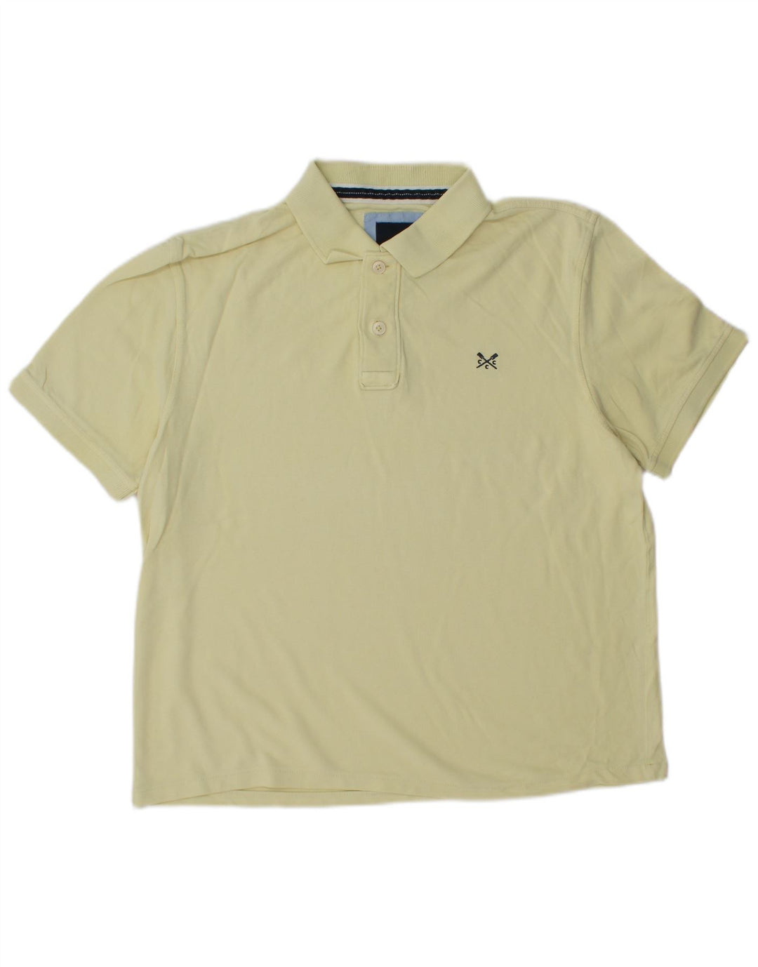 Męska koszulka polo CREW CLOTHING w kolorze średniożółtym