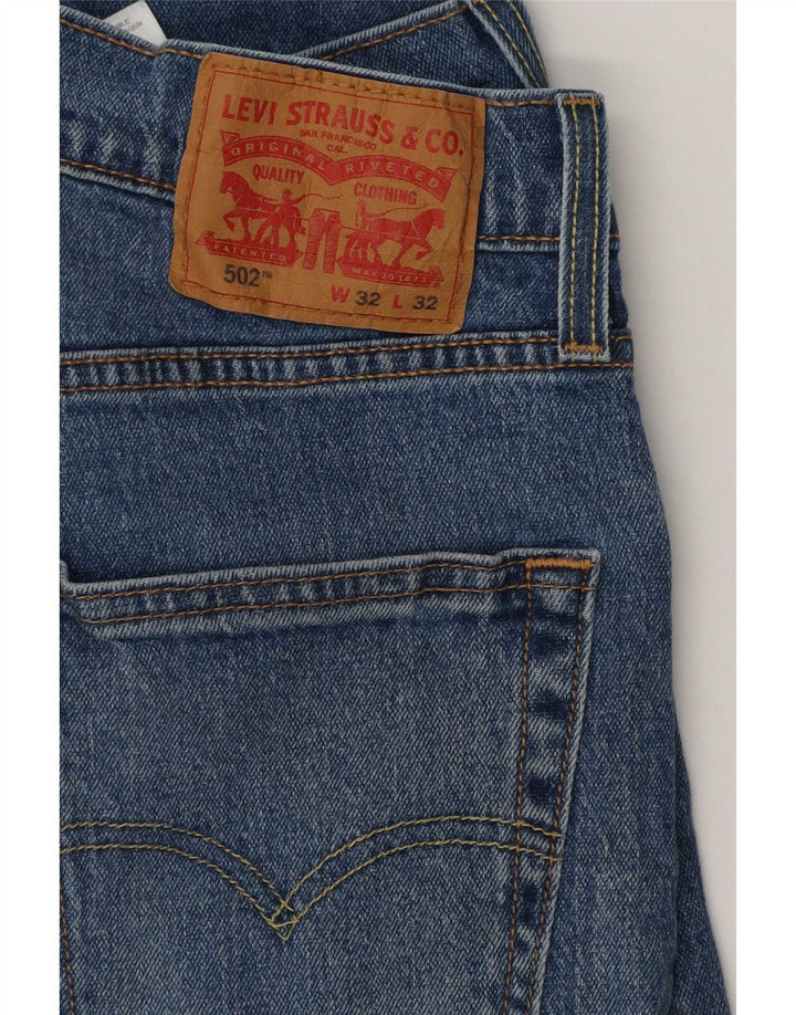 Męskie jeansy Levi's 502 Tapered W32 L32 Niebieskie bawełniane