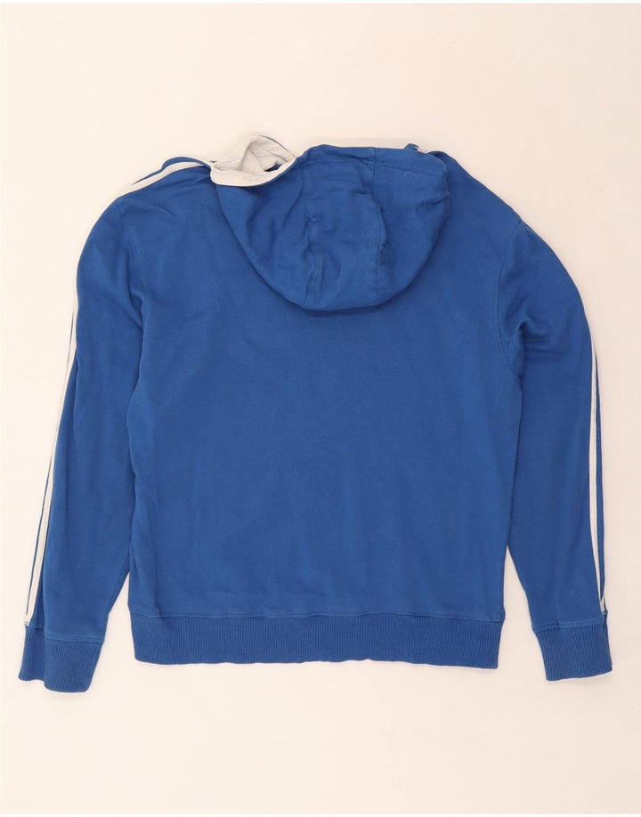 ADIDAS Mens Hoodie Jumper Large Blue Vintage Adidas and Second-Hand Adidas from Messina Hembry 