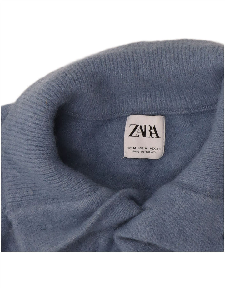 Męski sweter zapinany na guziki Zara, średni niebieski