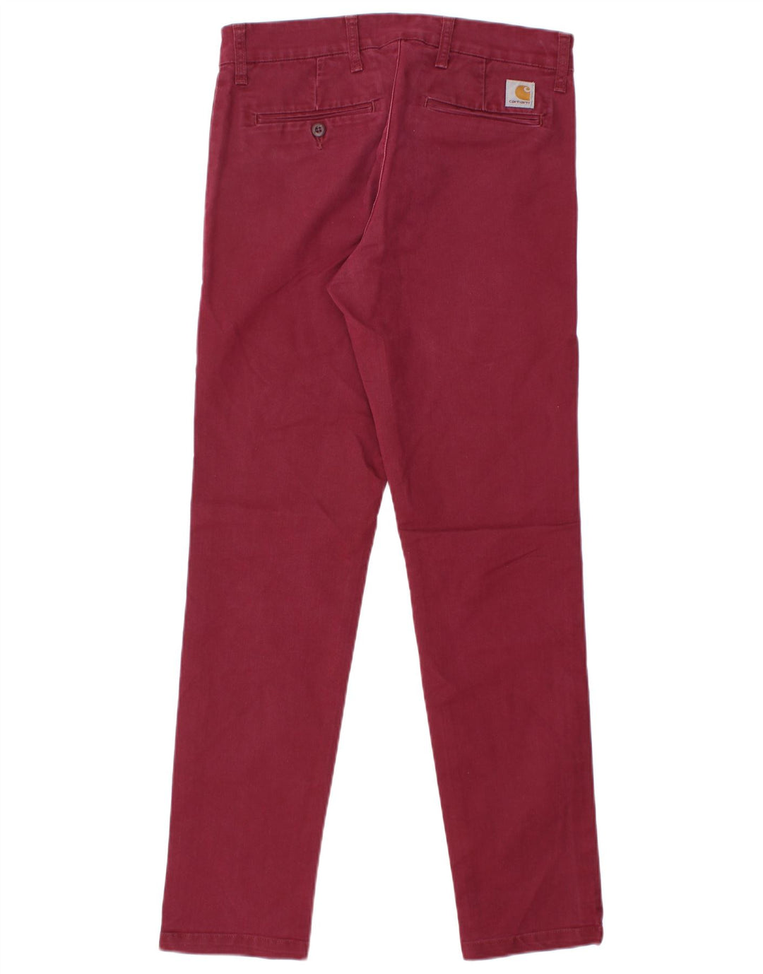 Damskie spodnie chino CARHARTT W31 L30 Burgundowa bawełna
