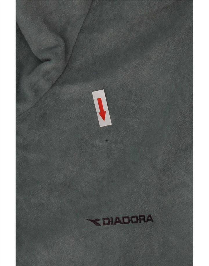 Diadora Męska welurowa kurtka dresowa UK 44 2XL Niebieski poliester