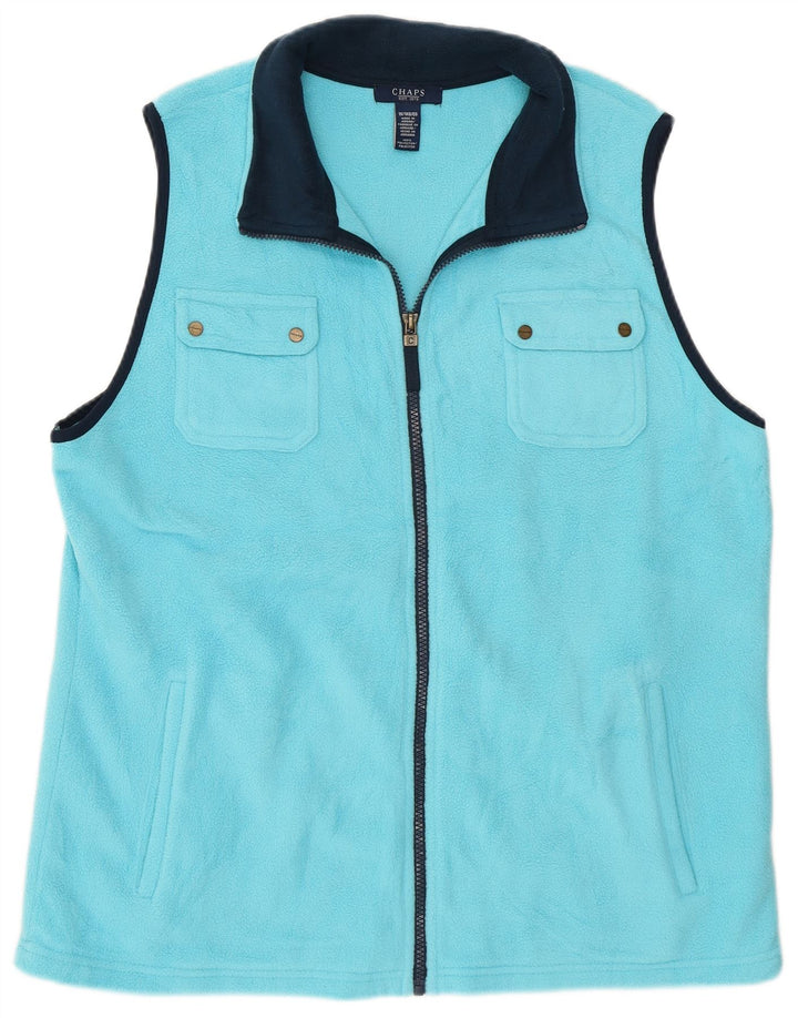 Damska kamizelka polarowa Chaps UK 18 XL, niebieska, poliester