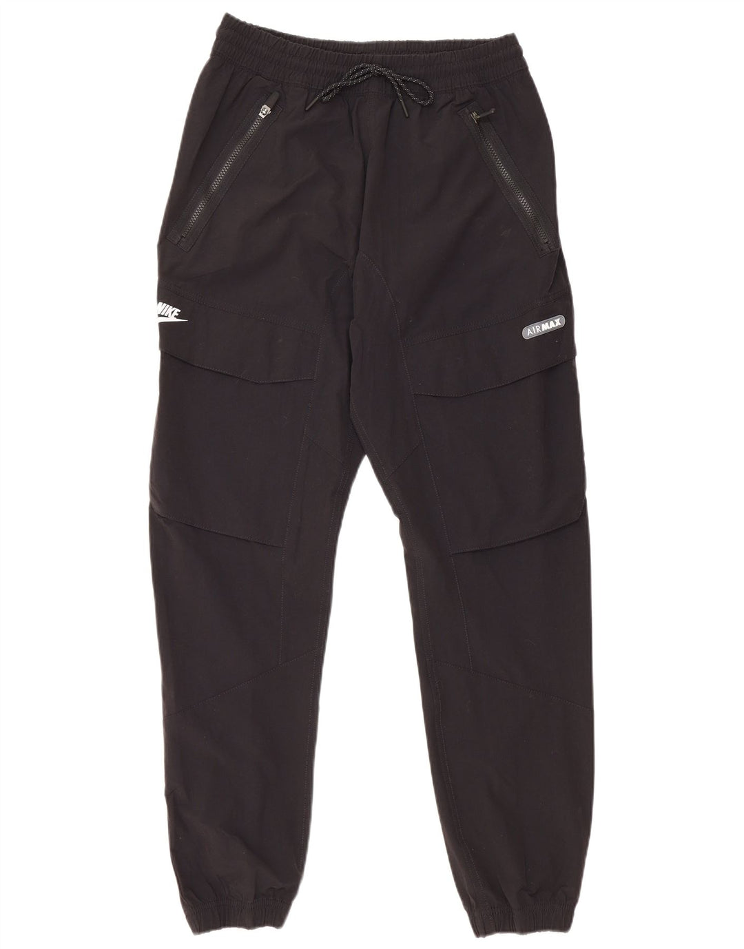 Męskie spodnie dresowe Nike Air Max Cargo Joggers, średnie czarne sportowe