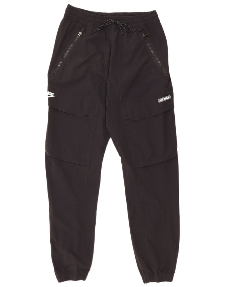 Męskie spodnie dresowe Nike Air Max Cargo Joggers, średnie czarne sportowe