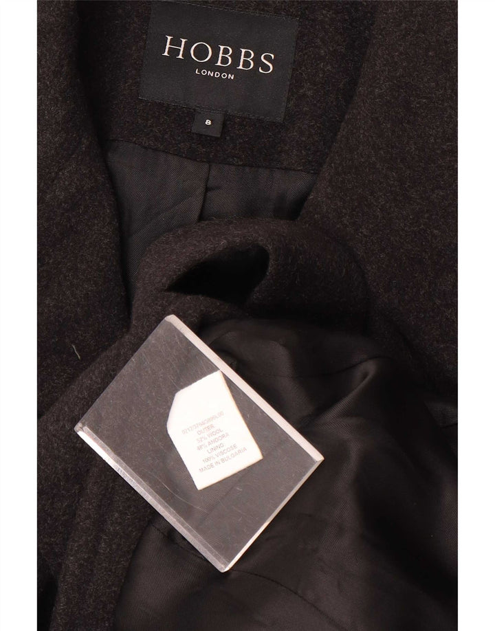 Dwurzędowy płaszcz damski Hobbs UK 8 Small, szara wełna