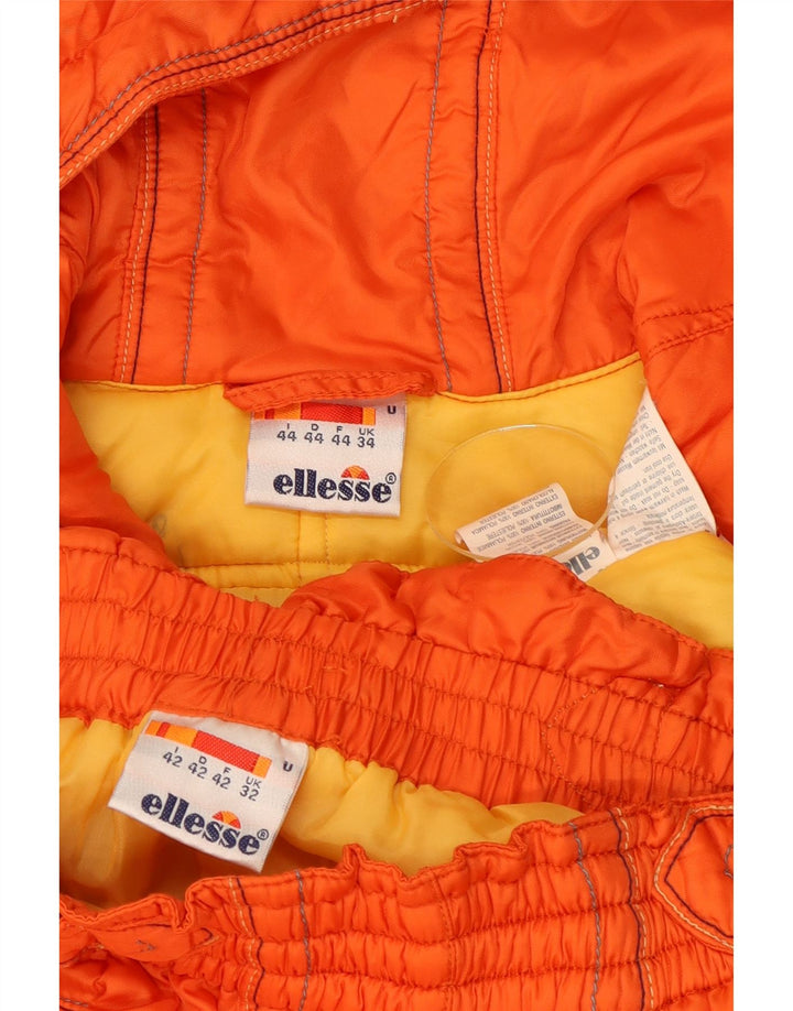 Ellesse Męski sweter z kapturem i pełnym dresem UK 34 XS Pomarańczowa zima