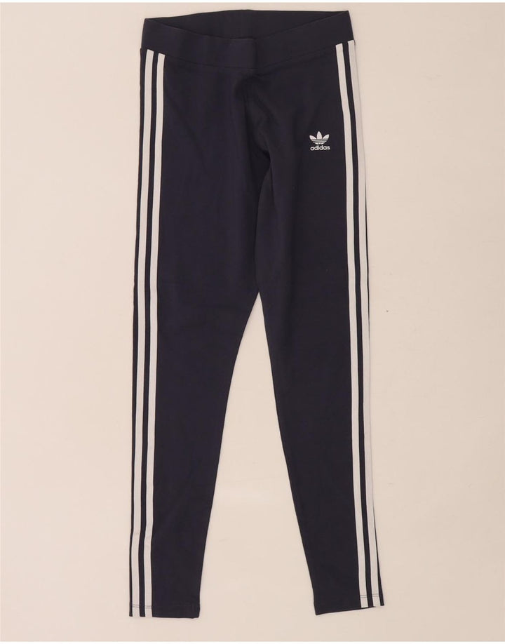 Legginsy Damskie Adidas UK 12 Średni Granatowy