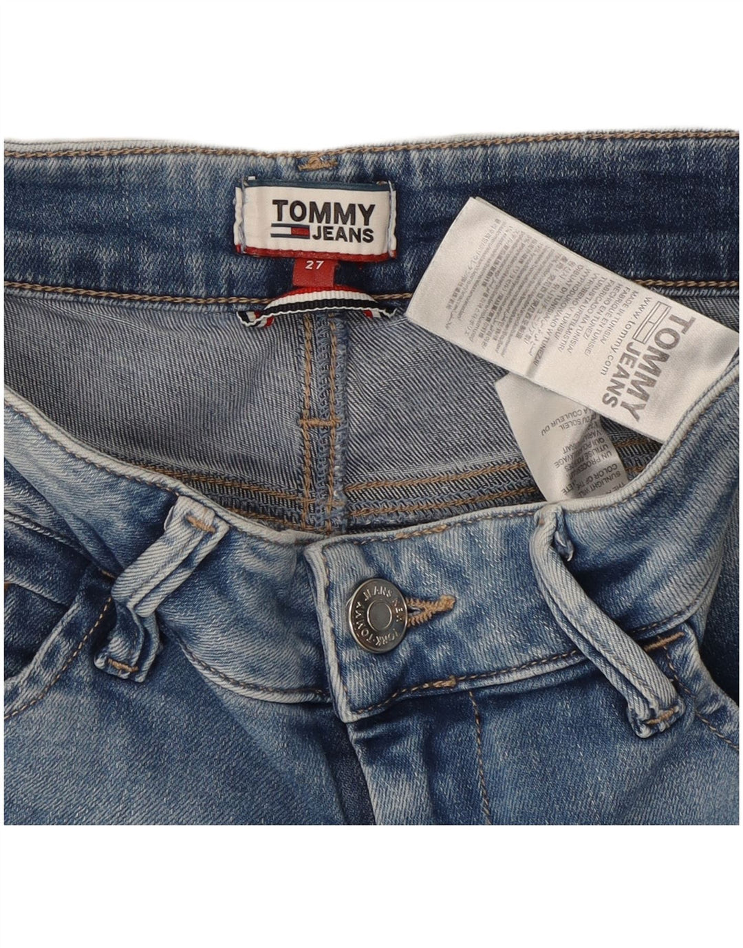 Damskie spodenki jeansowe Tommy Hilfiger W27 Small Blue Cotton
