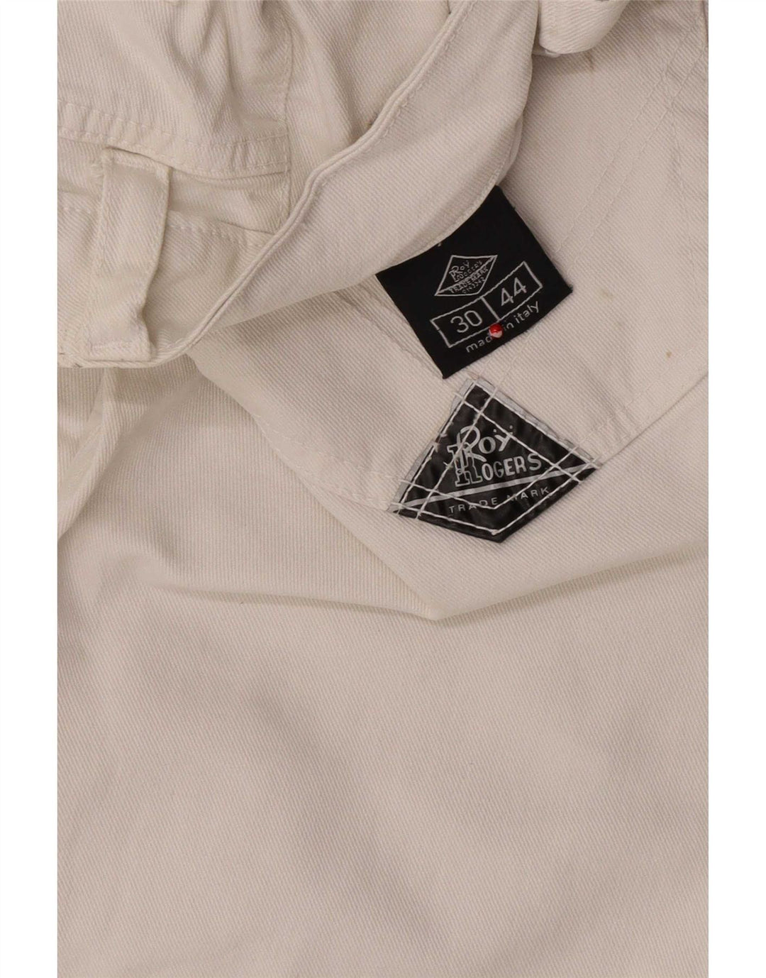 Damskie spodenki jeansowe Roy Rogers IT 44 Medium W30 Biała bawełna