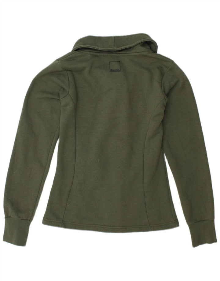 Damska kurtka dresowa BENCH UK 10, mała, bawełniana khaki