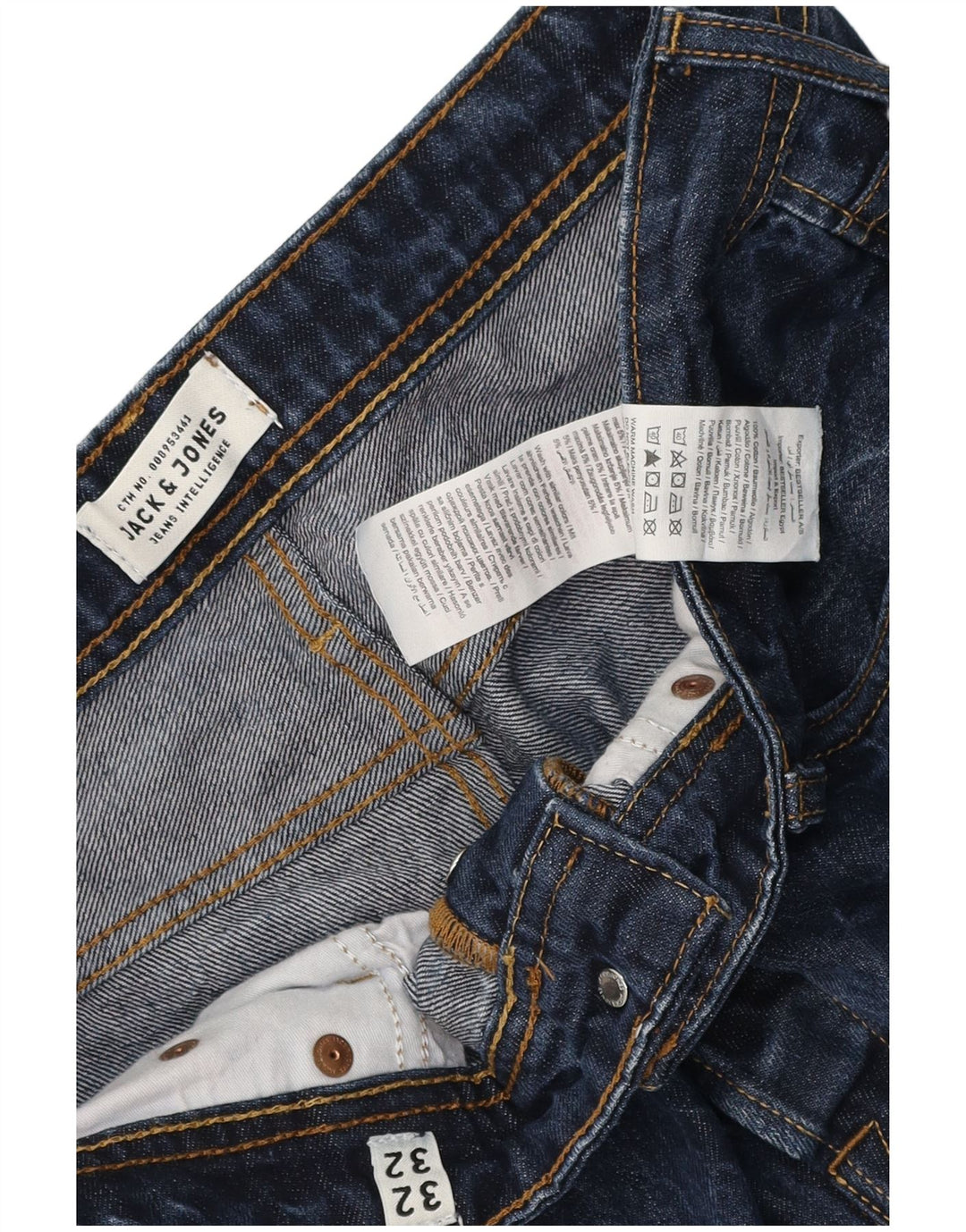 Jeansy męskie Jack & Jones W32 L32 Granatowe, bawełniane