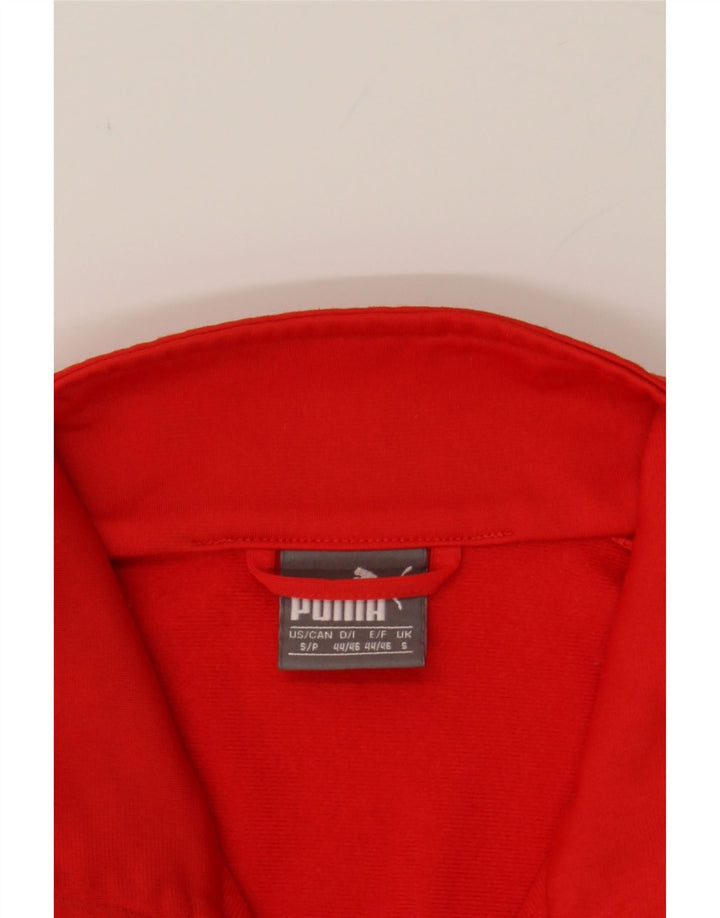 PUMA Mens Graphic Tracksuit Top Jacket Small Red Polyester Vintage Puma and Second-Hand Puma from Messina Hembry 