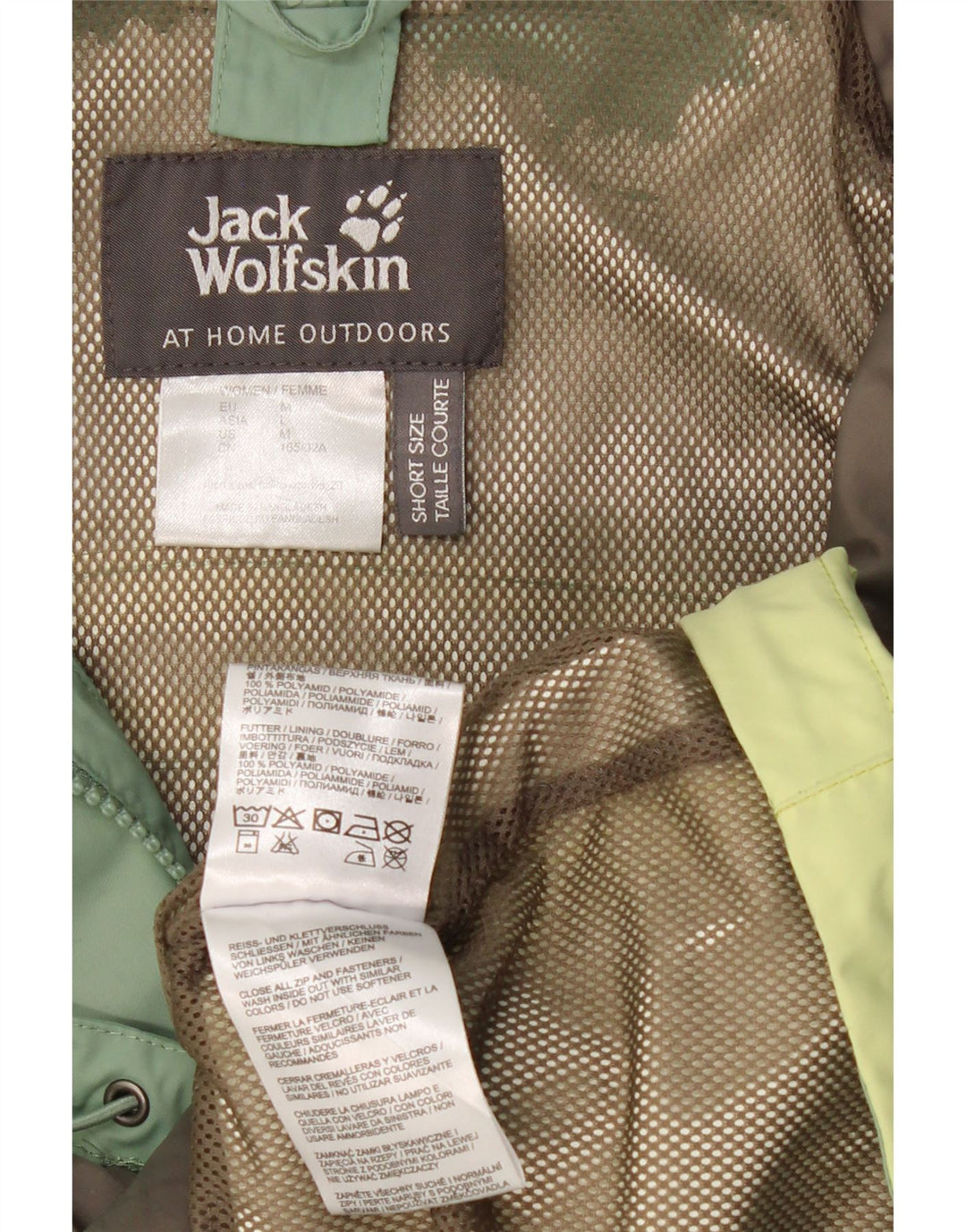 Damska kurtka wiatrówka JACK WOLFSKIN UK 14 w kolorze średniej zieleni