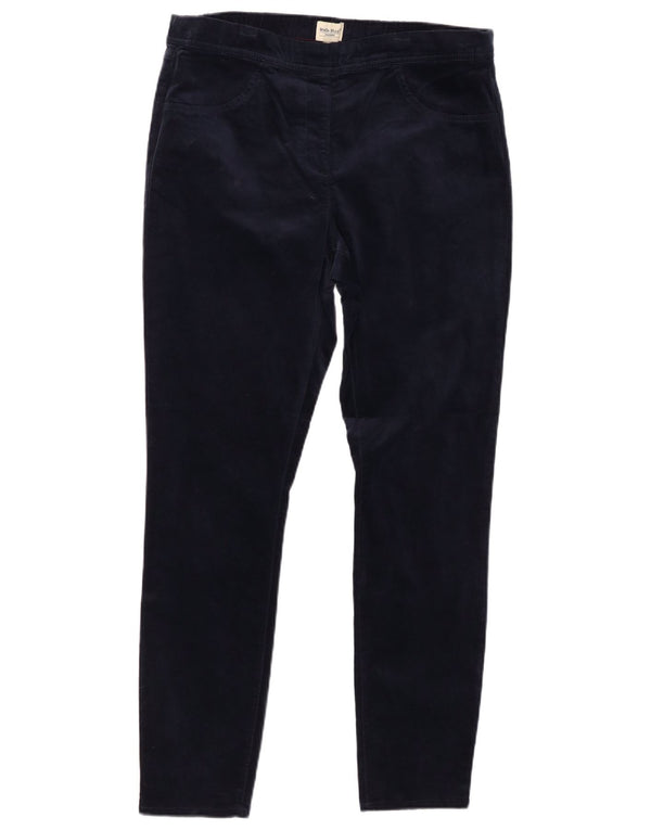 Spodnie damskie WHITE STUFF Aksamitne UK 16 Large W32 L30 Granatowe