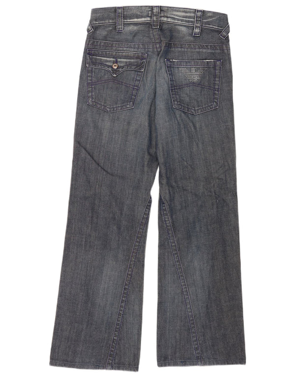 Męskie jeansy Bootcut Armani W29 L30 Niebieskie bawełniane
