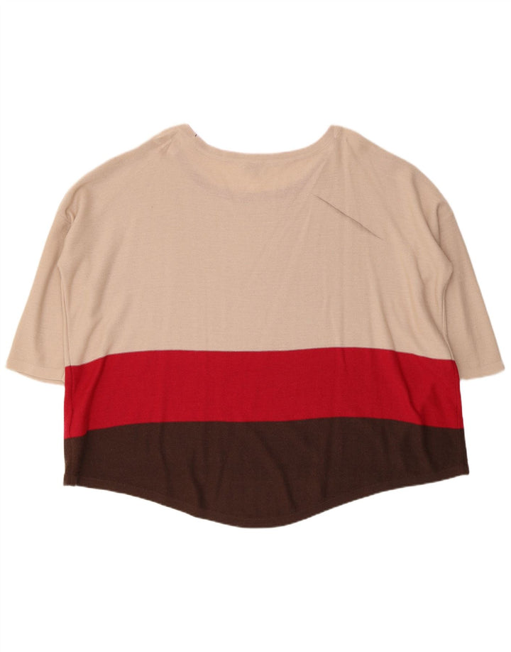 Damski sweter oversize PHASE EIGHT z dekoltem w łódkę, UK 12, średni beż